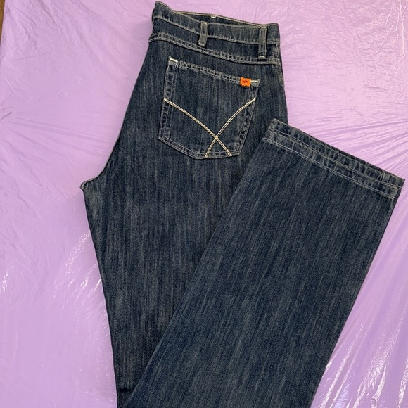 WRANGLER 20X FR Blue Denim Jeans with Orange Label. - Picture 6 of 8